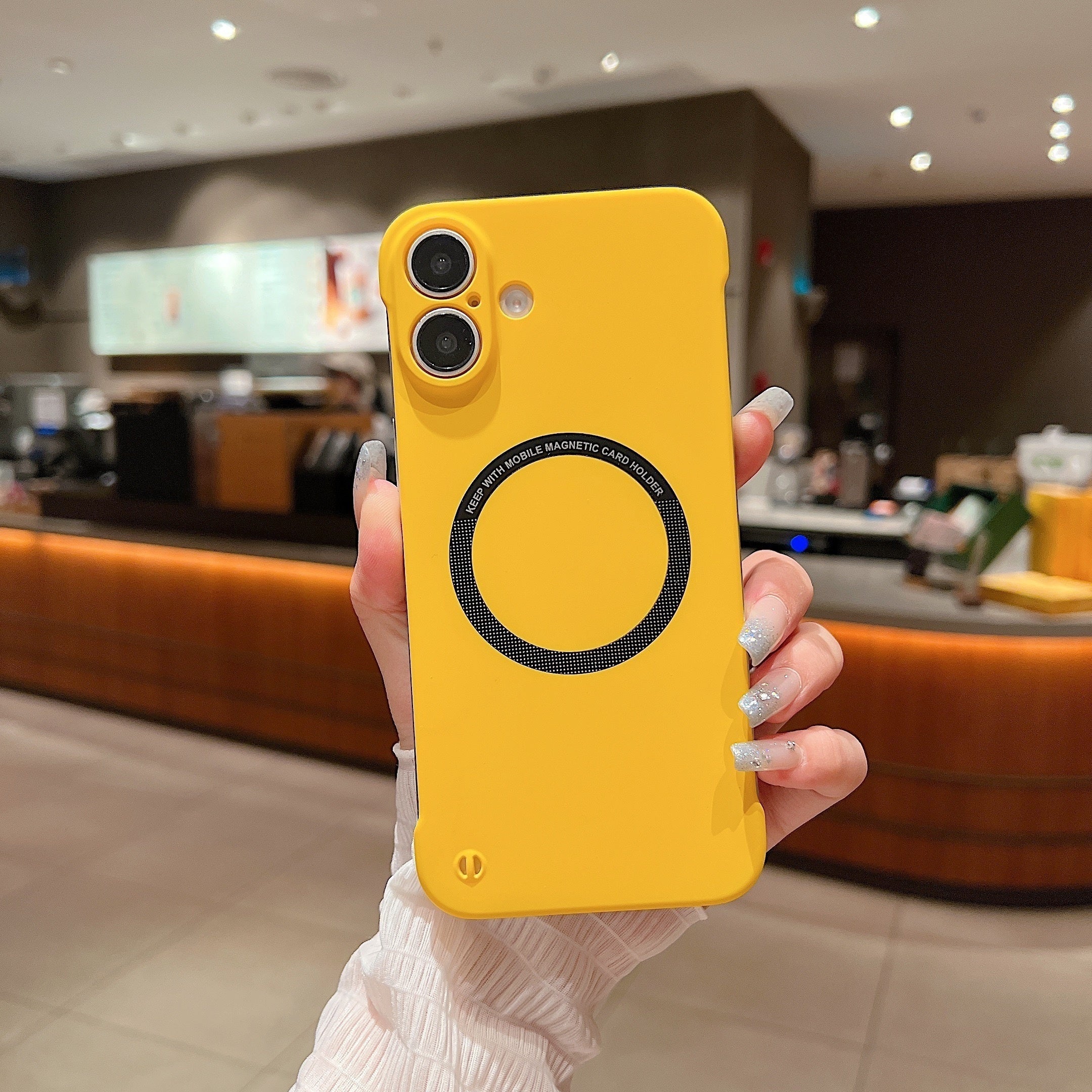 Monochrome Magnetic Phone Case for iPhone Models Wireless Charging Magsafe Compatible