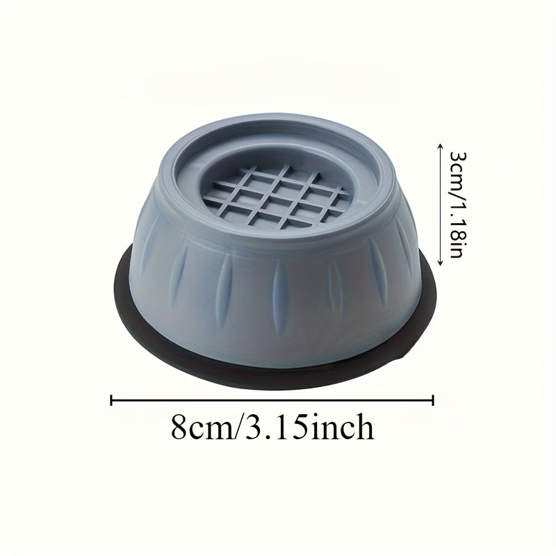 4-Pack Anti-Vibration Pads for Washing Machine Non-Slip Shock Absorbing Floor Isolators