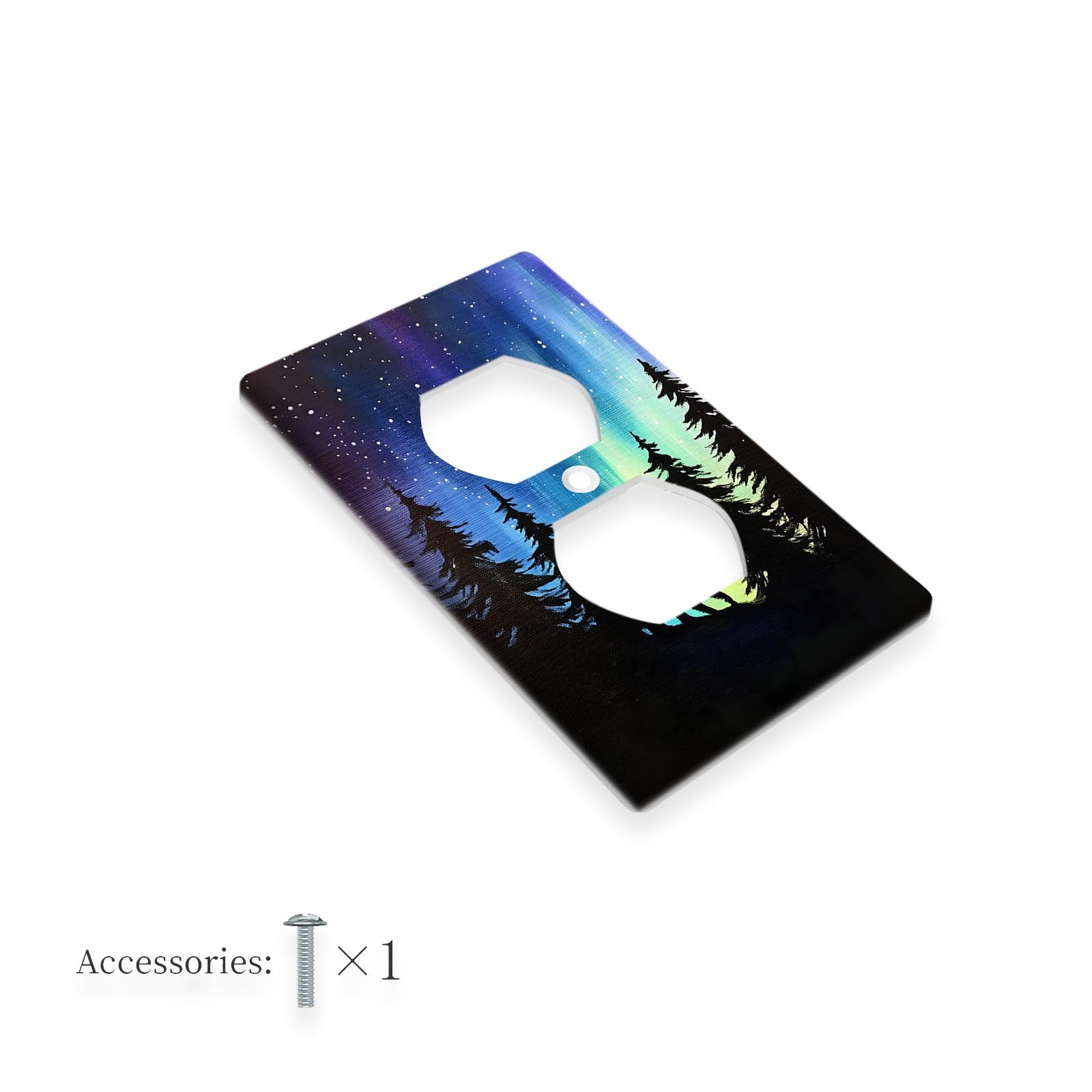 Cubierta de interruptor de paisaje forestal para interruptores de palanca, fácil de limpiar, sin necesidad de cableado