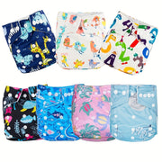 Baby Cloth Diapers Microfleece Reusable with Snap Closure for Newborn to Toddler
