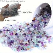 Natural Fluorite Chips for Succulents Fish Tanks Terrariums Decorative Stones 50g 100g