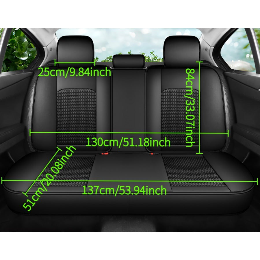 Fundas de asiento de coche de cobertura completa transpirable para verano ajuste universal
