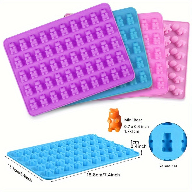 1 dona Dinosaur Gummy Bear Silikon Shirinlik Formasi DIY Shokolad va Gummy uchun, yopishqoq emas.