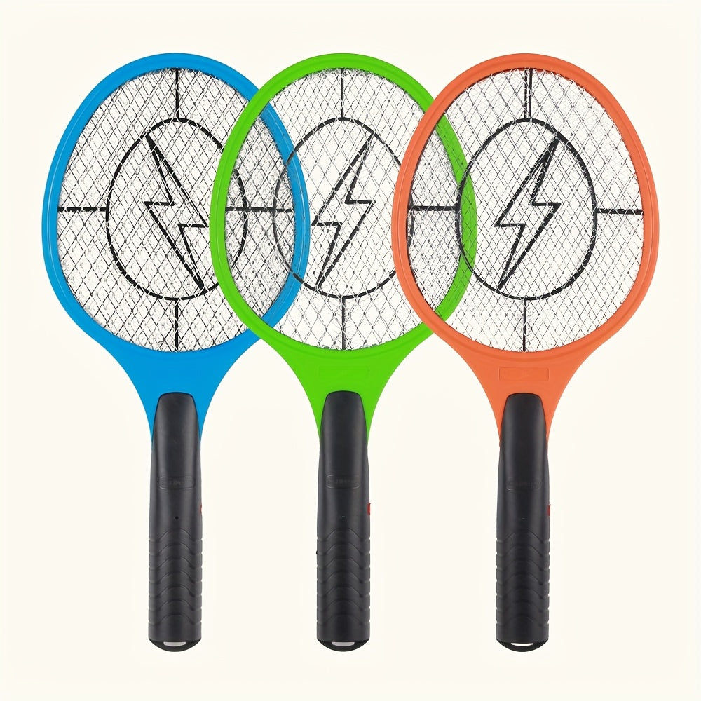 Electric Fly Swatter 3000V Battery-Operated Mosquito & Bug Zapper Portable Racket