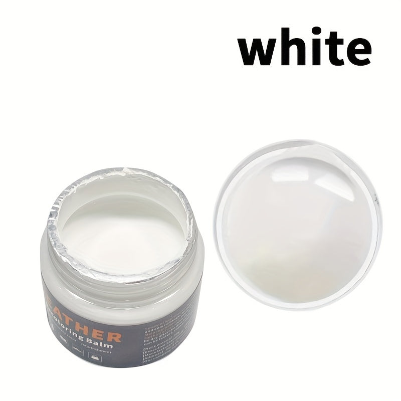White Faux Leather Shoe & Furniture Dye Restorer Cream
