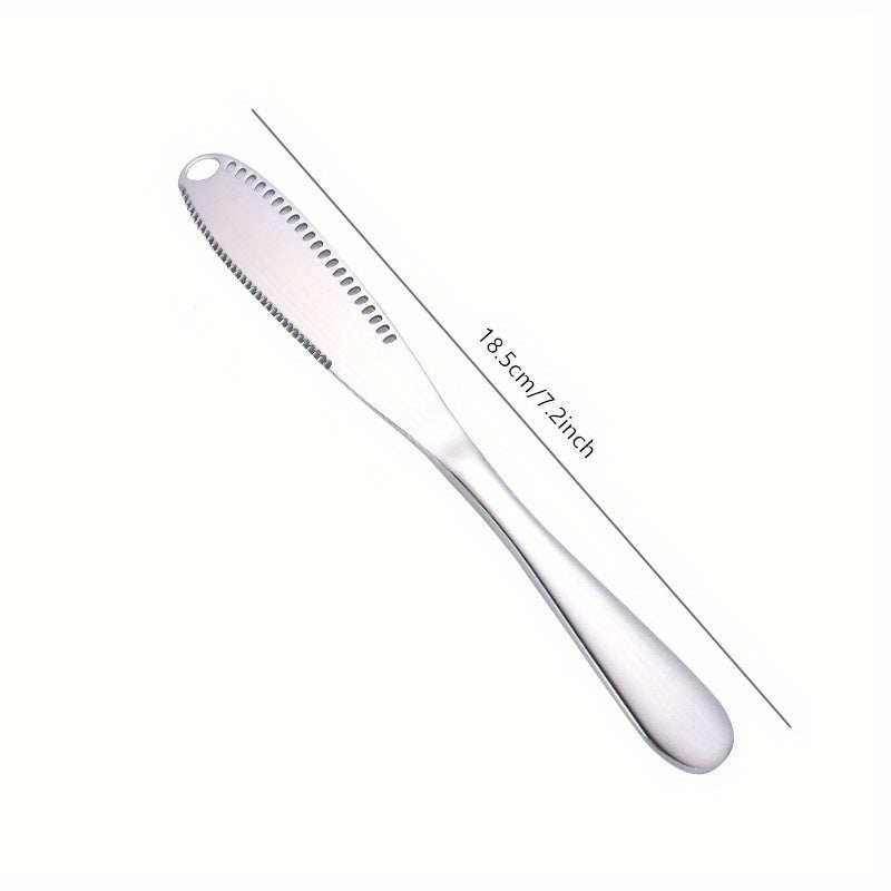 Stainless Steel Butter Spreader 3-in-1 Kitchen Gadget Multi-Color