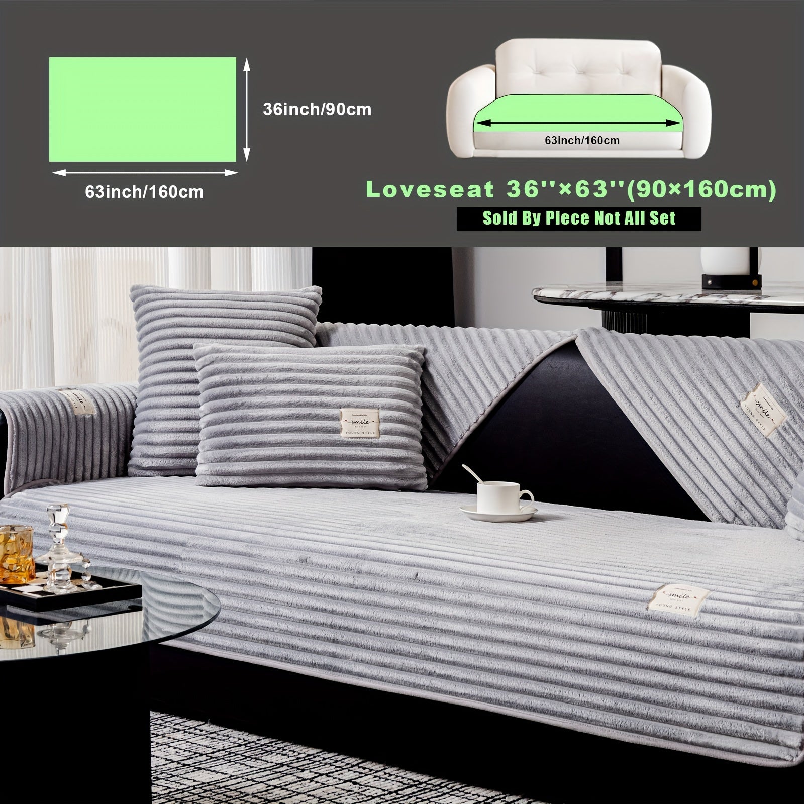 Плюшевый чехол на диван из бархата, противоскользящий, для домашних животных, моющийся в машине, современный стиль, все размеры