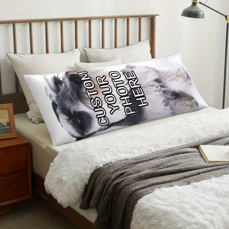 Personalized Body Pillowcase Custom Photo Double-Sided Plush Gift for Home Decor