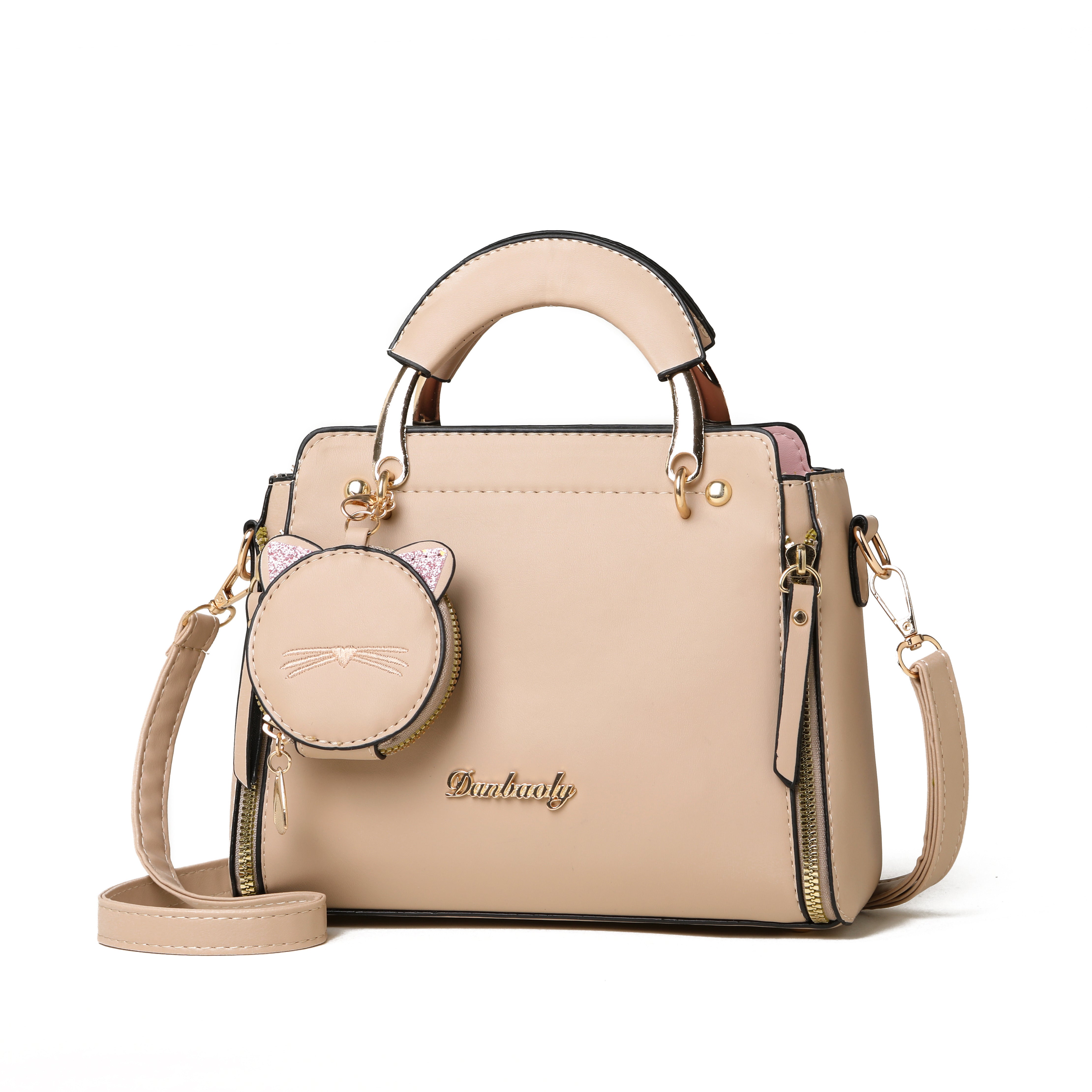 Usmonli ayollar uchun xushbichim xat yozish sumkasi, sozlanadigan tasma va katta sig'imga ega, mustahkam rangda, naqshsiz.