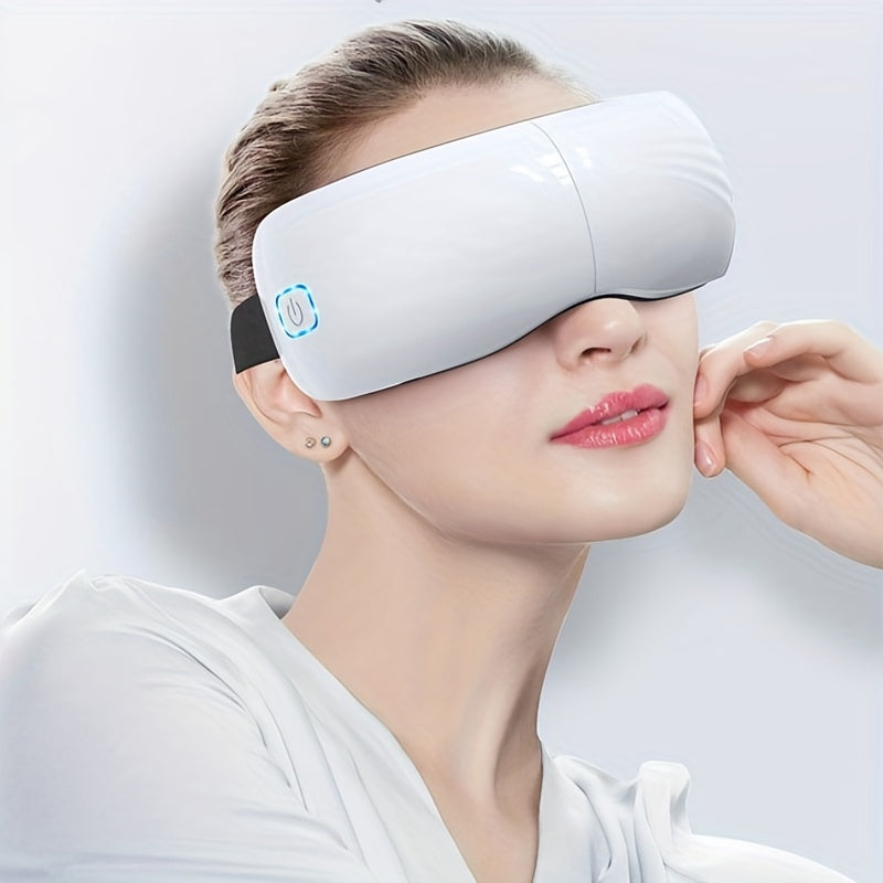 Cordless Eye Massager with Heat Air Compression Vibration Noiseless Mask