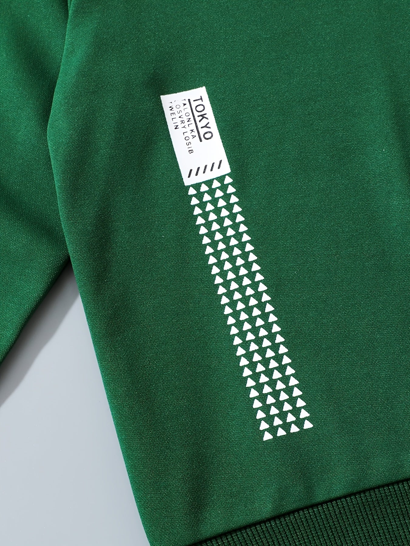 Boys' 2-Piece Hoodie and Sweatpants Set with Tokyo Letter Print for Spring and Fall