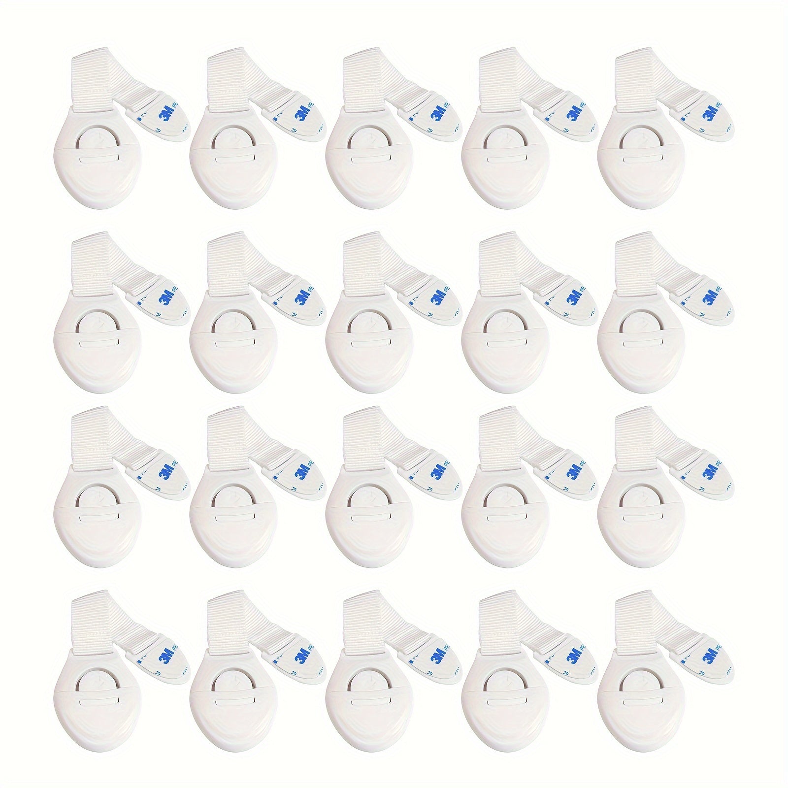 20/40 White Plastic Child Safety Locks for Cabinets Drawers Toilet Fridge