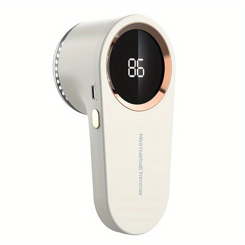 Electric Fabric Shaver USB Rechargeable with Digital Display for Clothing Furniture Carpets