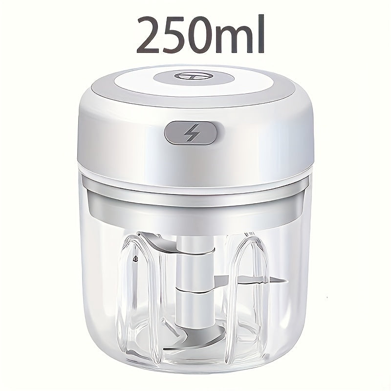 Wireless food processor blender chopper mincer USB rechargeable 600mAh battery for outdoor and kitchen prep