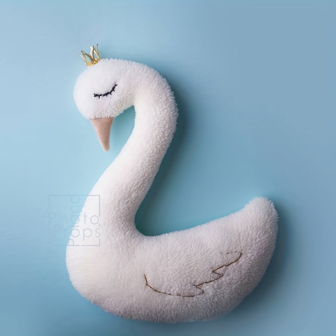 Animal Cushion Soft Swan Photography Prop Cute Decorative Pillow