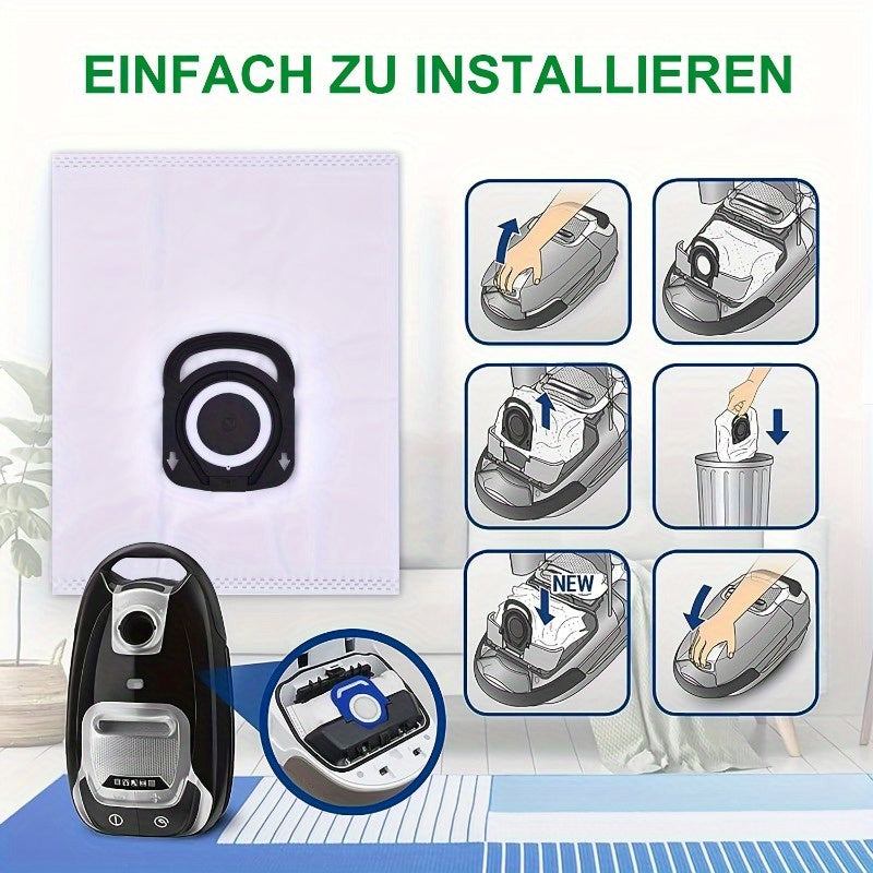 Rowenta Hygiene modellari RO64XX, RO63XX, RO68XX, RO39XX, ZR200520 bilan mos keladigan vakuum tozalagich sumkalari - Kompakt quvvat va Silent Force 4A tizimlari uchun 8 ta bardoshli plastik va mato qo'shimchalari o'z ichiga oladi.