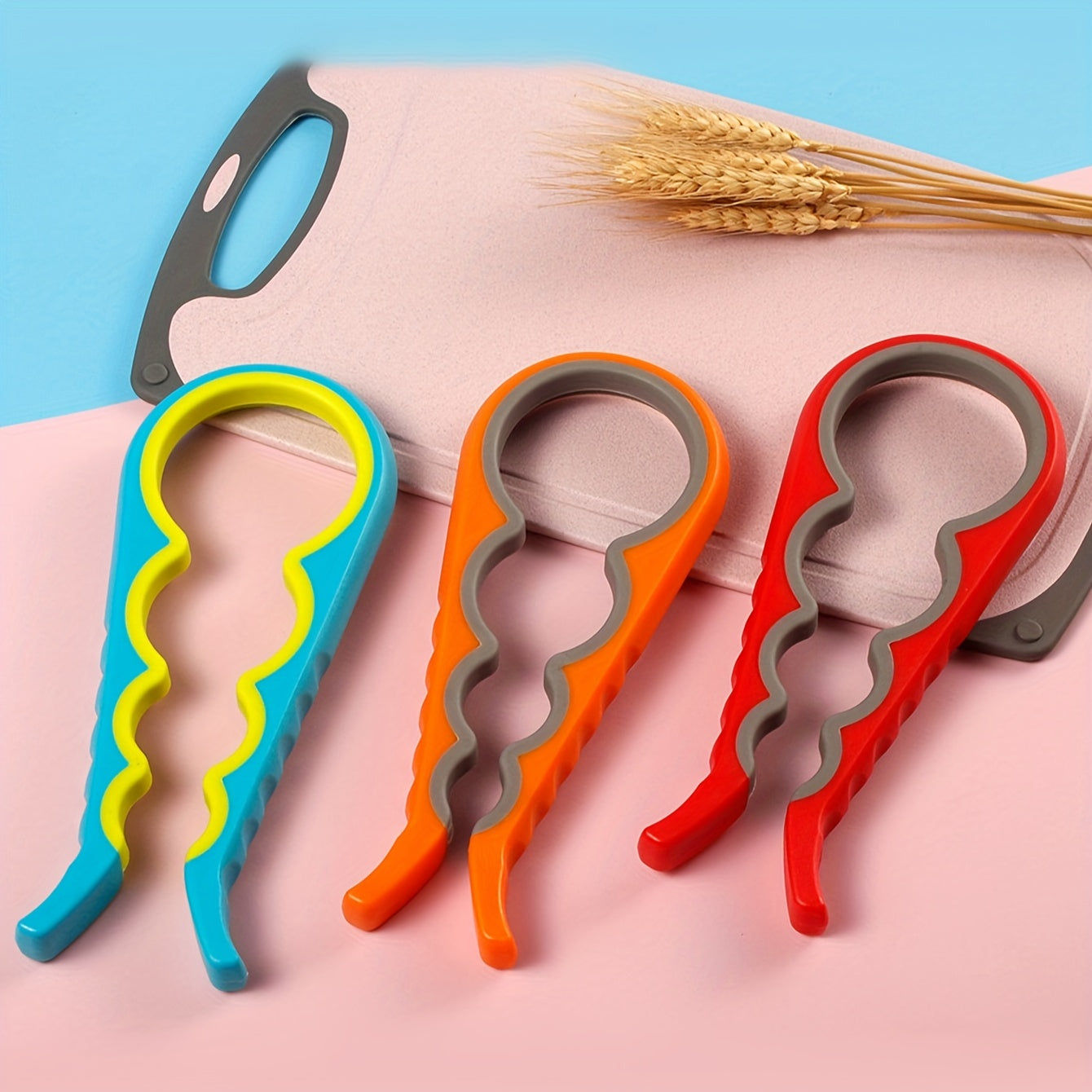 Portable 4-in-1 Bottle Opener for Beer Cans and Bottles Kitchen Bar Party