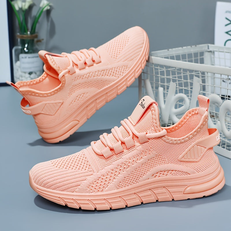 Women's Casual Knit Sneakers, Multi-Color Lightweight Running Walking Shoes