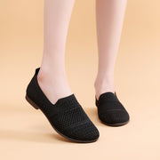 Women's Knit Mesh Slip-On Casual Shoes Lightweight Breathable Flats