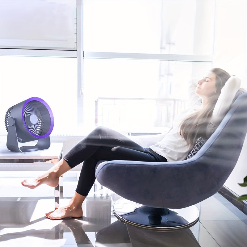 Large Rotating Fan for Indoor and Outdoor Use, Quiet, Adjustable Speed