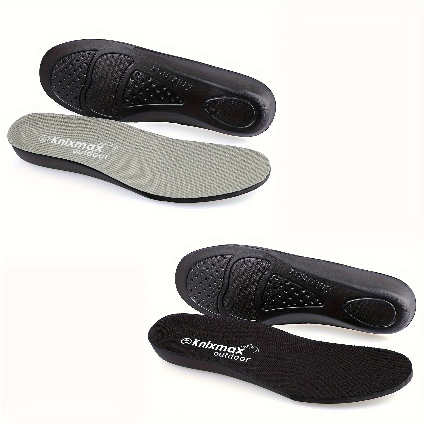 2 Pairs Orthopedic Memory Foam Insoles Breathable EVA Arch Support for Men Women