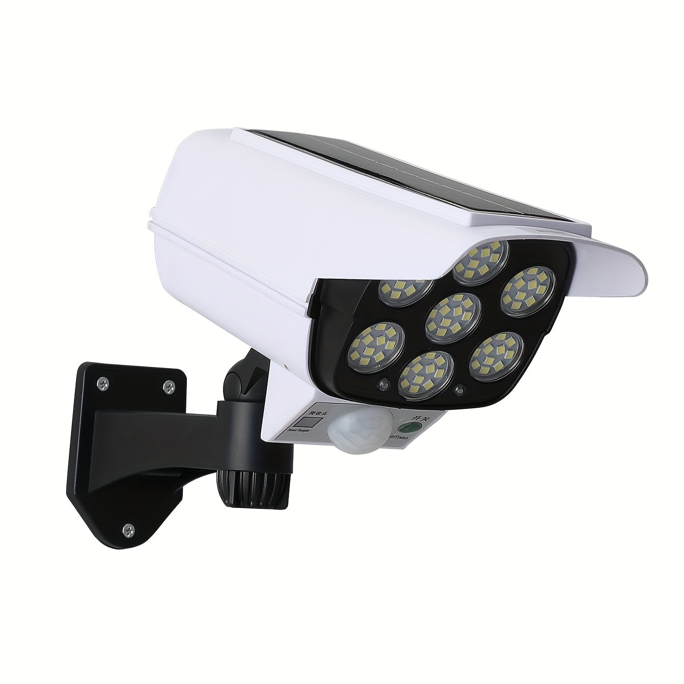 Luz solar de jardín con 77 LEDs, sensor de movimiento, 3 modos, luz de inundación exterior