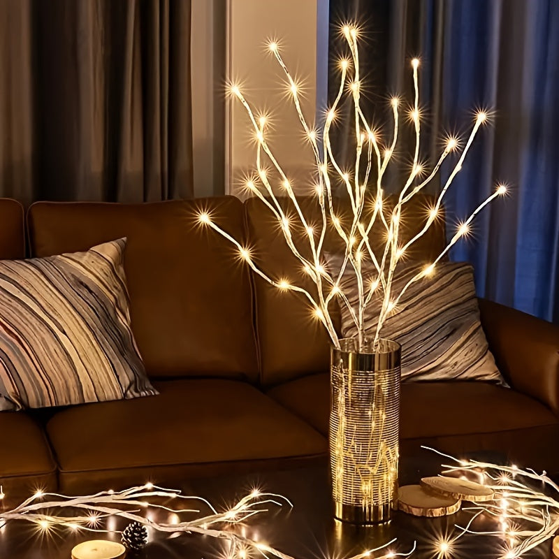 20-LED Willow Twig String Lights for Weddings Parties Home Decoration