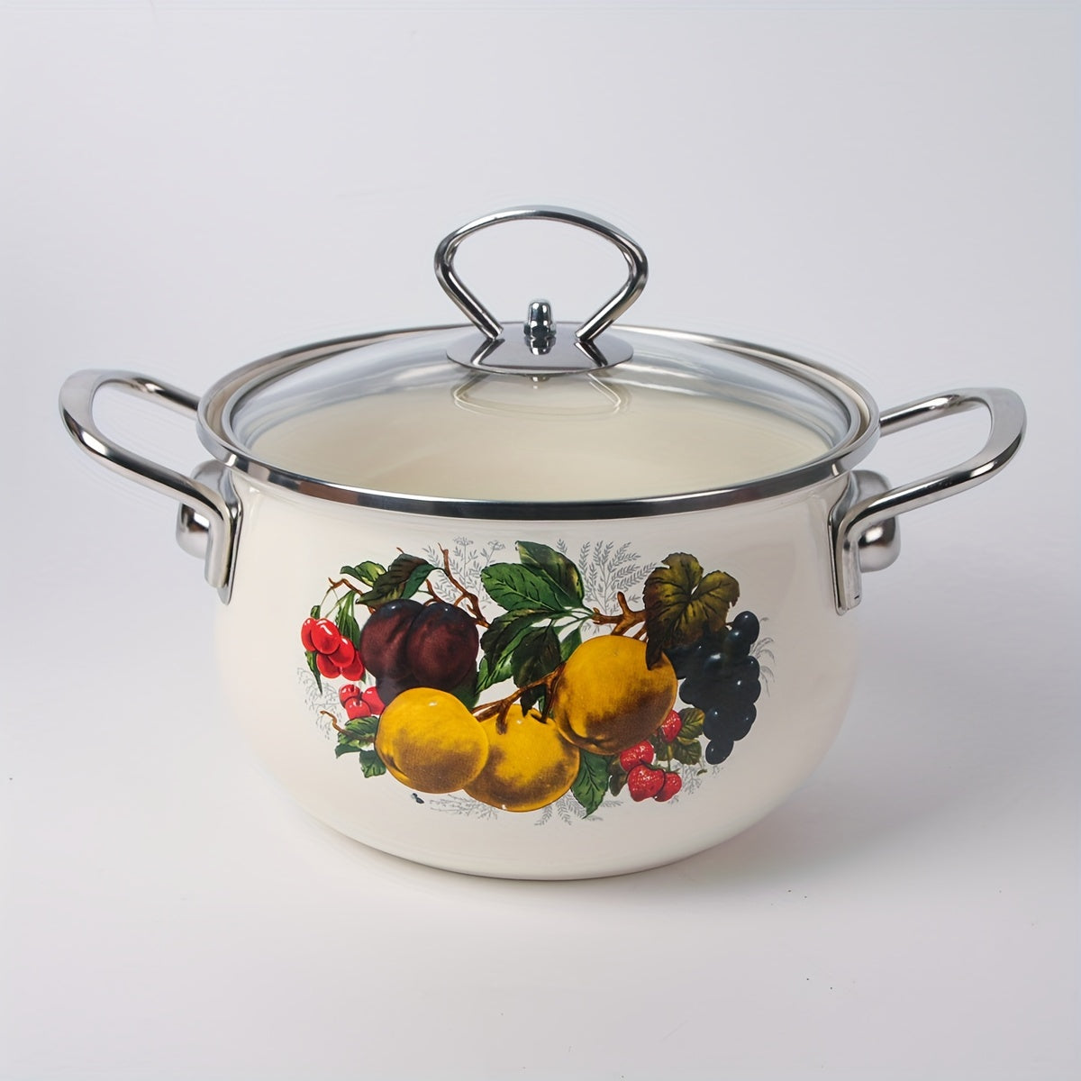 Large Capacity Enamel Stockpot Non-Stick Soup Stew Braising Pot for Home and Restaurant