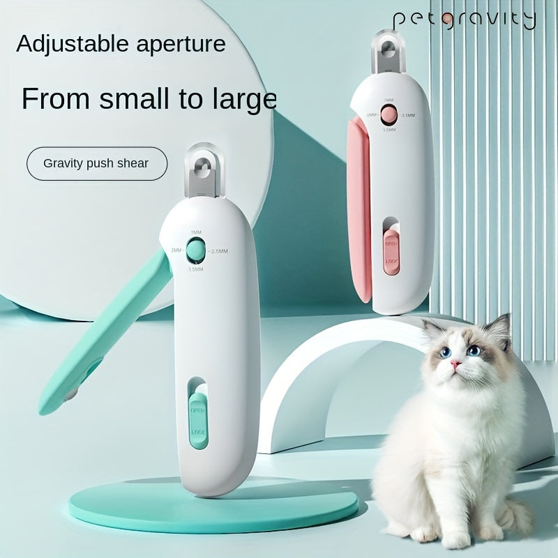 Adjustable Pet Nail Clippers for Cats and Dogs, No Battery, Plastic, Professional Grooming Tool