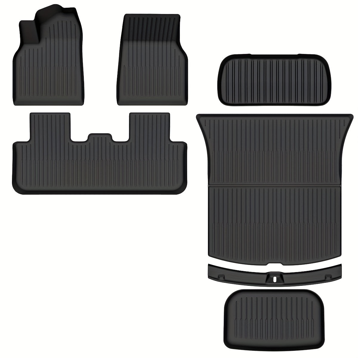 All Weather Floor Mats Set for Tesla Model Y 2025 Deluxe Custom Fit TPE