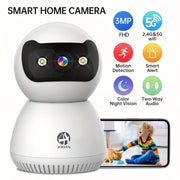 Wireless PTZ IP Camera 5G 2.4G WiFi Surveillance with Two-Way Audio Auto Tracking for Home Pets and Security