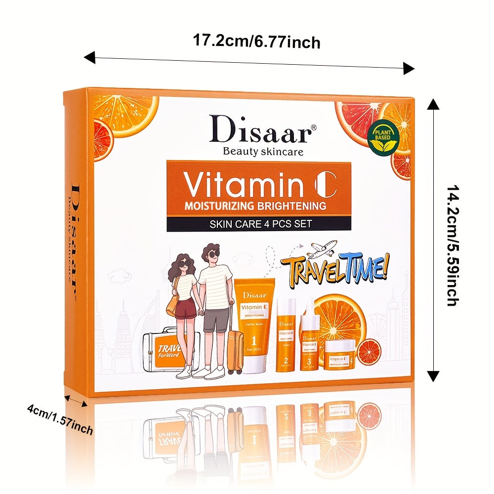 Set de regalo de loción corporal hidratante con vitamina C para verano unisex