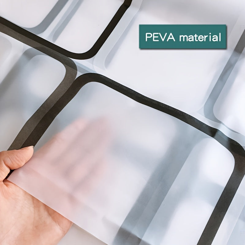 EVA polietilen tekis hammom pardasi, mustahkam metall grometlar va plastik tutqichlar bilan, suvga chidamli va yengil, barcha mavsumlar uchun kosmik mavzudagi dush bo'linmasi