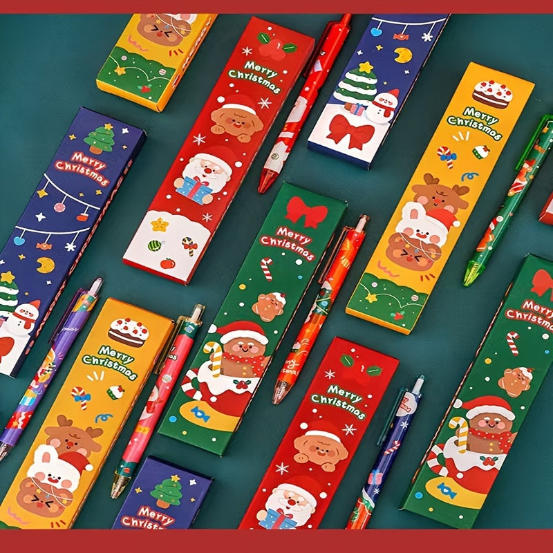 Christmas Stationery Set Creative Holiday Gift 5-Piece Cute Stationery Collection