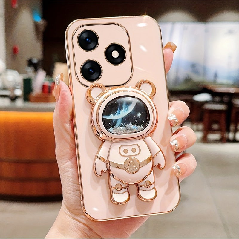 Shockproof TPU Phone Case with Anti-Drop Protection and Built-in Holder for Spark Series Models