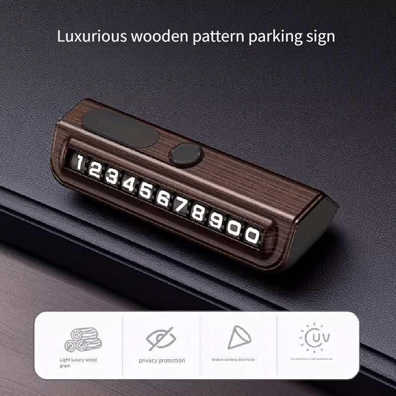 Temporary Car Parking Number Plate Holder Interior Car Accessory