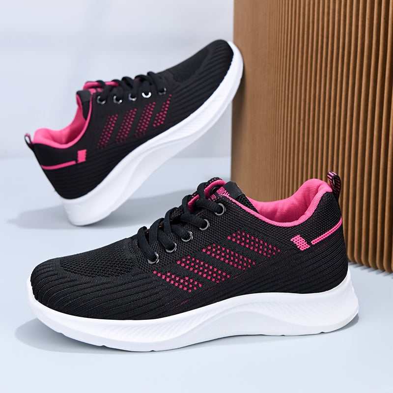 Women's Breathable Casual Running Sneakers with PVC Sole All-Season