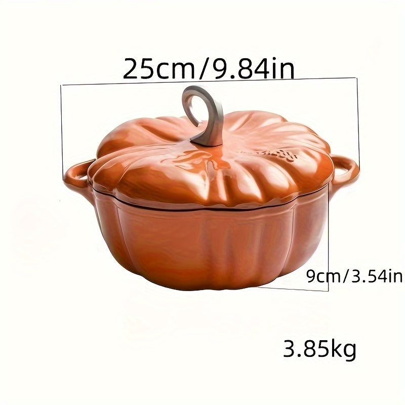 Durable Enamel Pot for Soup and Stew Dishwasher Safe Kitchen Cookware