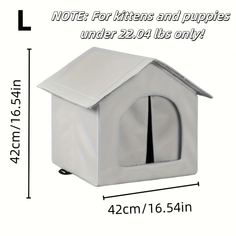 Waterproof Small Animal House with Sponge Insulation for Indoor Outdoor Use