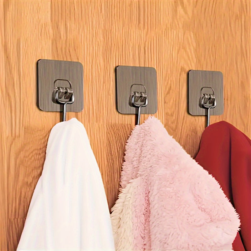 Paquete de 5 o 10 ganchos adhesivos para paredes para baño, cocina, habitación, colgar