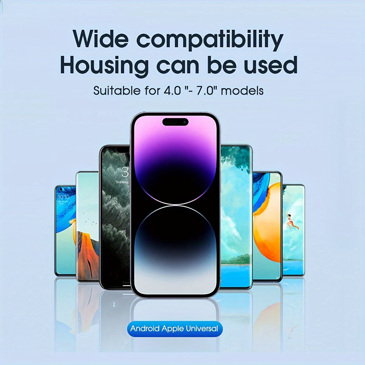 Soporte universal de tablero de ABS para teléfonos, resistente al agua, rotatorio de 360°