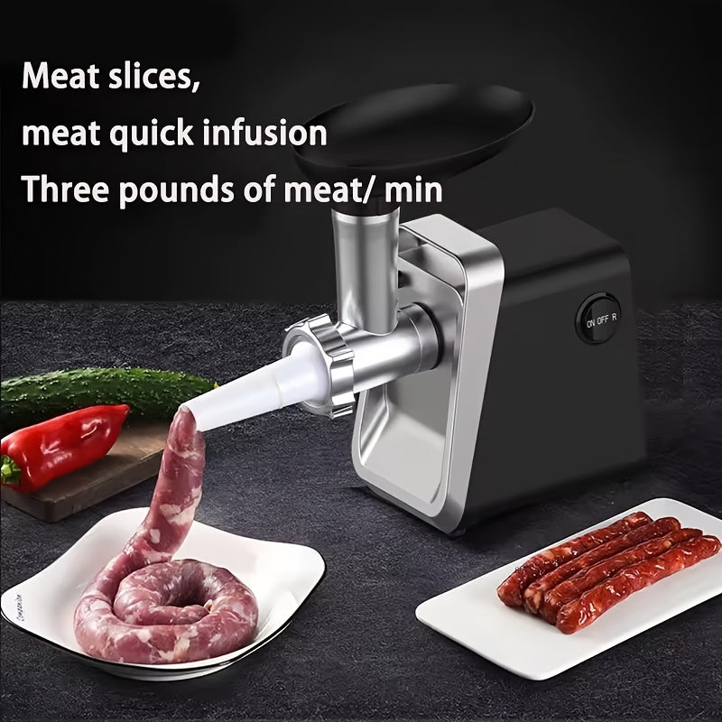 Uy uchun go'sht maydalagich EU rozetkasi ko'p funktsiyali elektr kolbasa tayyorlash mashinasi zanglamaydigan po'latdan