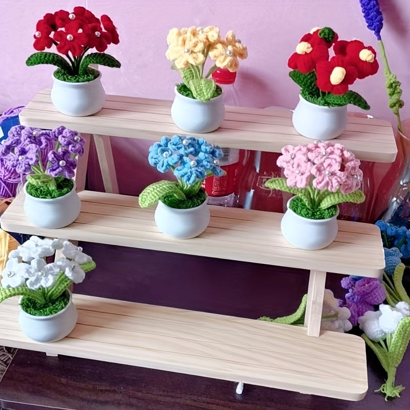 Ko'rsatish, saqlash, tortlar, ish stoli, kichik narsalar, gullar uchun rack, qattiq yog'och, trapezoid dizayni, tirnoq san'ati, qo'g'irchoqlar.