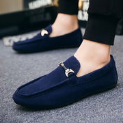 Men's Casual Loafer Shoes Slip-On Sneakers Solid Color Round Toe All-Season Comfort