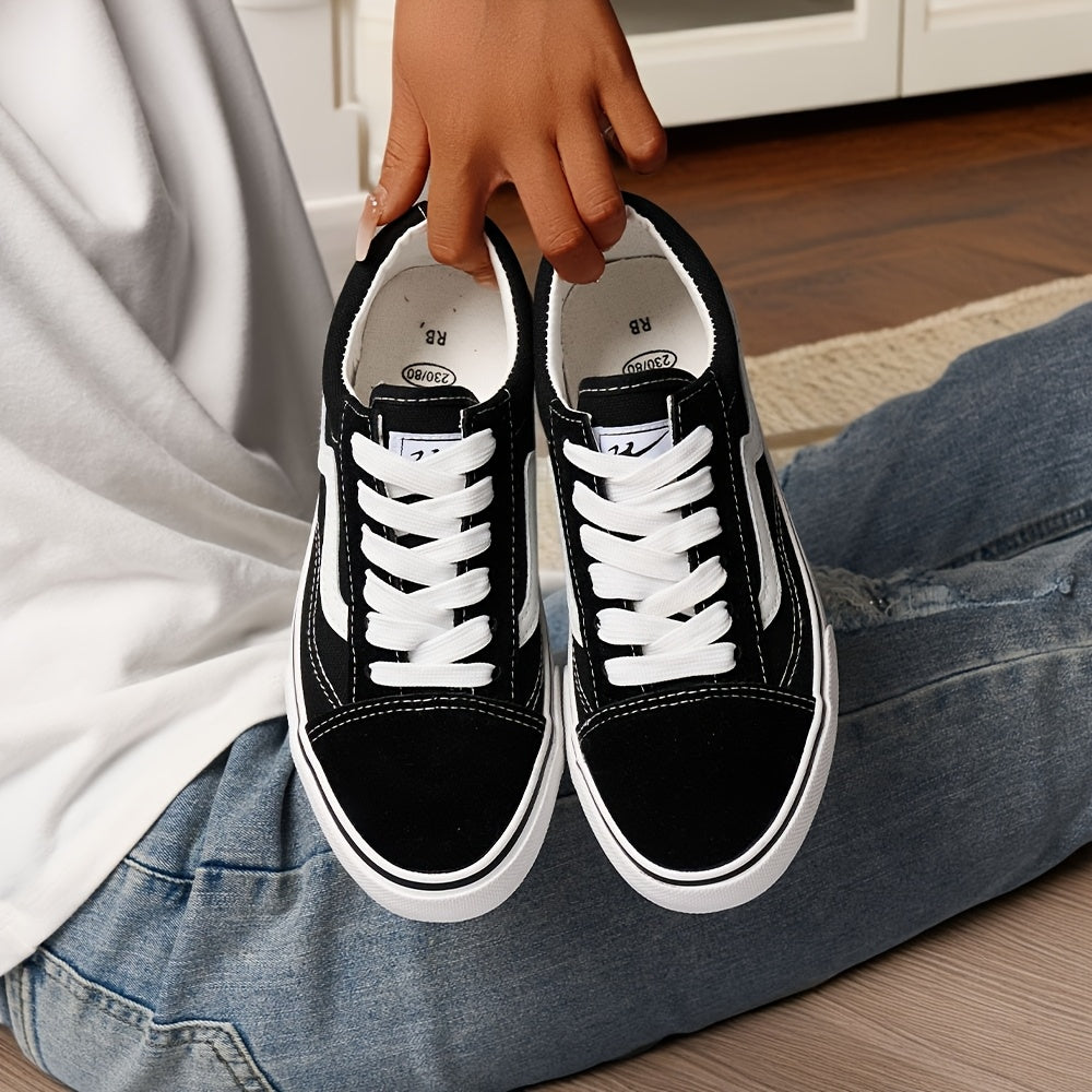 Zapatillas transpirables blancas y negras para mujer para correr y fitness