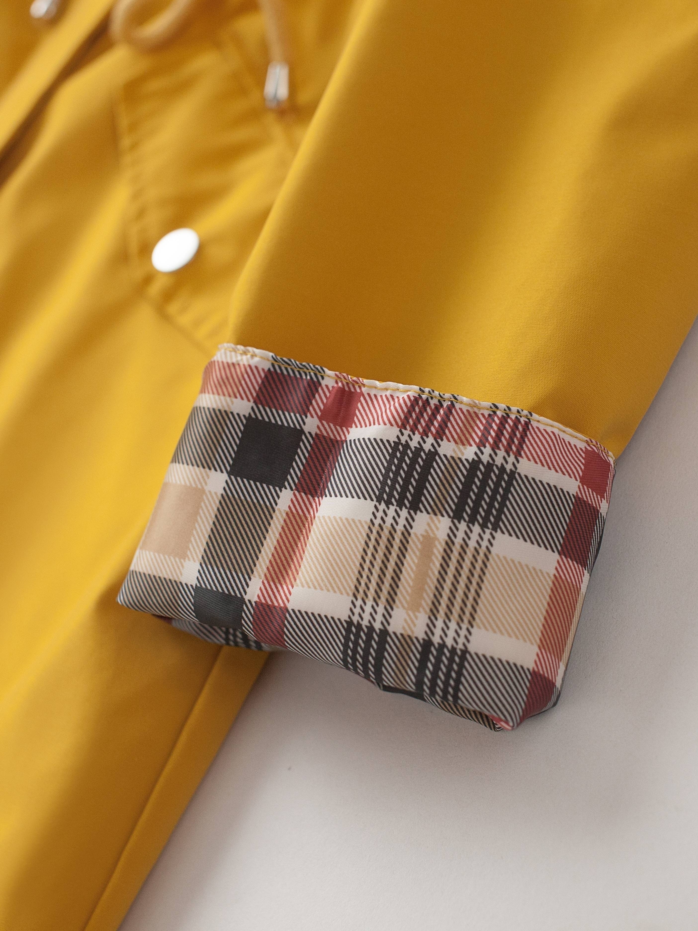 Women's Plus Size Waterproof Zip Up Hooded Coat Fall Spring Long Sleeve Midi Solid