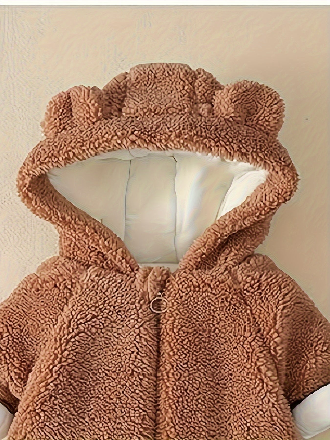 Newborn Baby Bear Hoodie Jumpsuit Flannel Fall Winter Cozy Infant Clothing