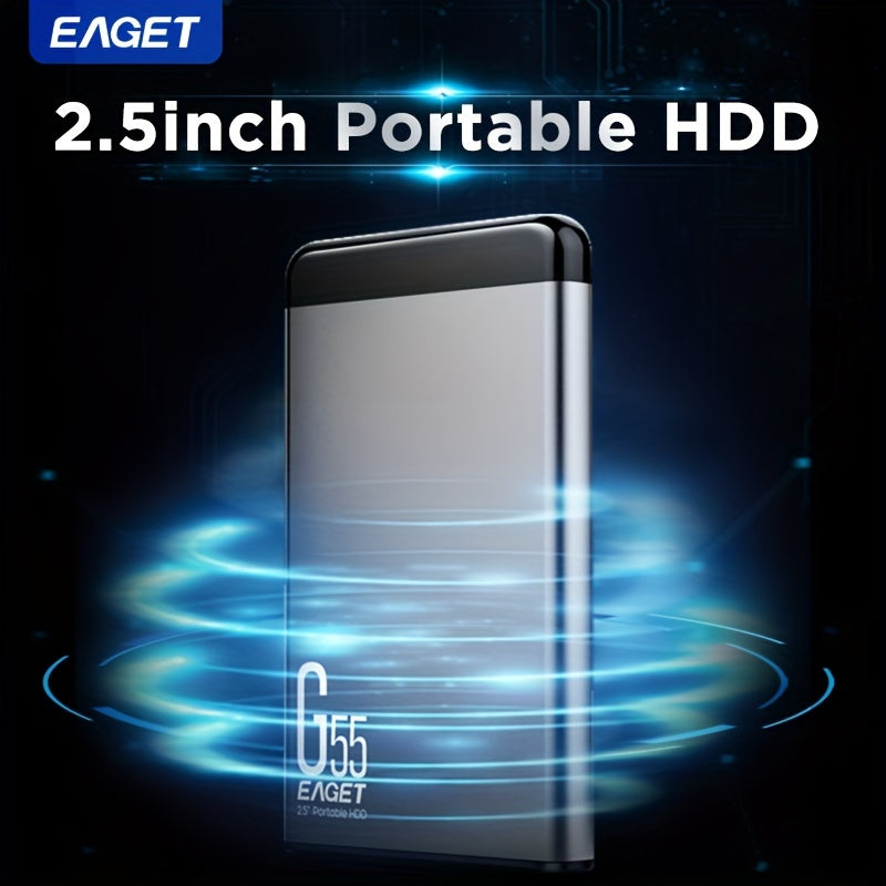 Portable External Hard Drive 2TB USB 3.0 High-Speed Storage for Games Files Videos Music