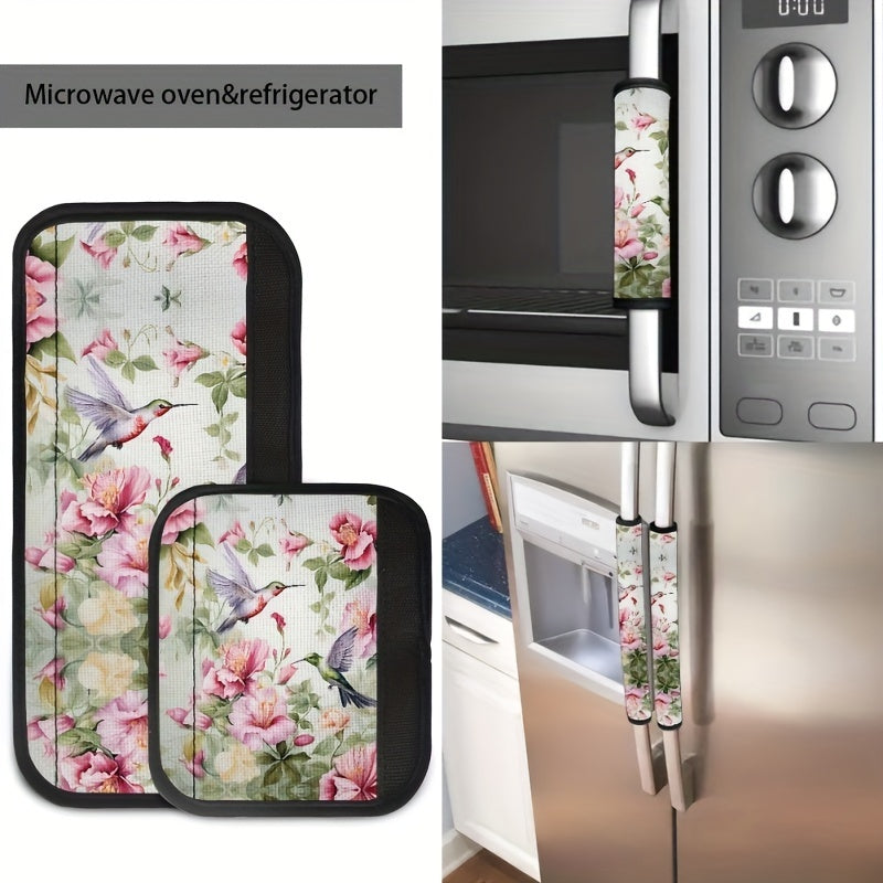 Refrigerator Handle Cover Set for Kitchen Appliances Anti-Slip Durable Four