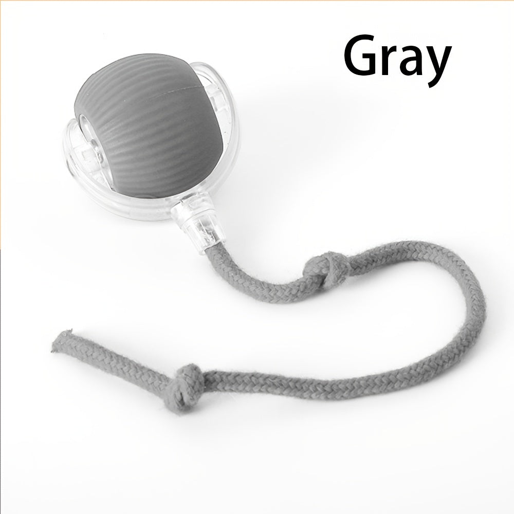 Interactive Cat Toy with Silicone Ball and USB Rechargeable Battery for Small Indoor Cats